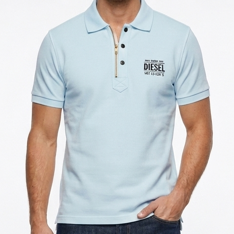 Men’s Premium Sky blue Polo T-Shirt With Initial Brand Logo