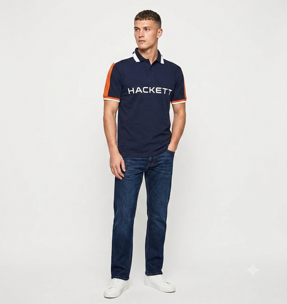 Men’s Premium Color-Block Polo T-Shirt