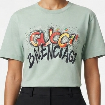 Women Premium Graphic Print T-Shirt Trendy Round Neck Casual Tee