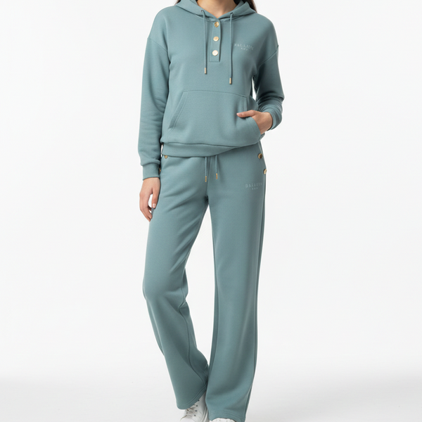 Premium Track Set with Gold Button Detailing Stylish & Comfortable