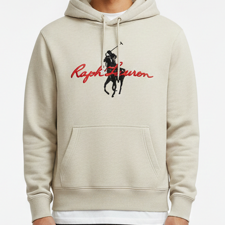 Premium Polo Embroidered Graphic Hoodie for Men