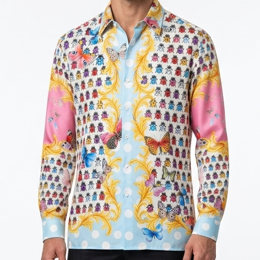 Premium Quality Butterfly Printed Shirt