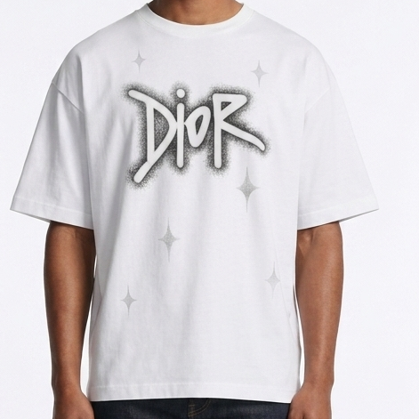 Premium Graphic Drop Shoulder  T-Shirt Stylish Casual Round Neck Tee for Men