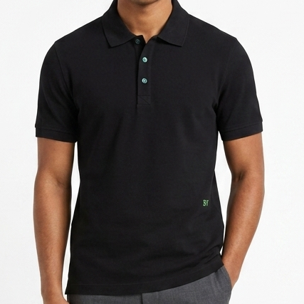 Luxury Minimalist Polo Shirt Black Edition