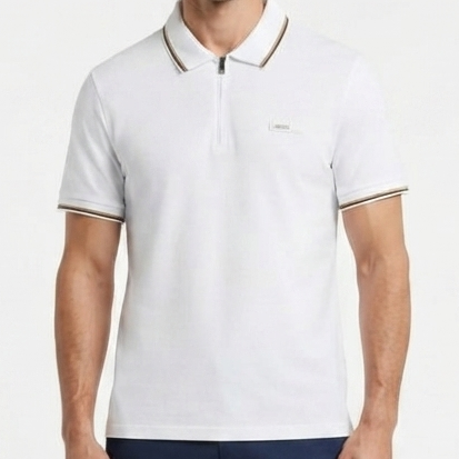 Premium Exclusive Branded  Half Zip Polo T-Shirt for Men