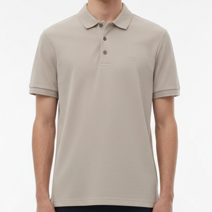 Classic Beige Polo T-Shirt Premium Comfort & Smart Style