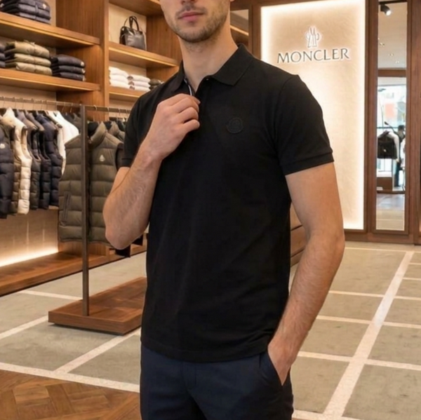 Premium Men's Black Polo T-Shirt | Regular Fit | Half Sleeve Casual Polo
