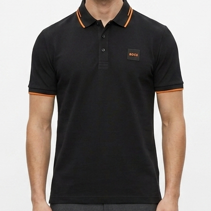 Imported  Classic Black Polo Premium Smart Casual T-Shirt