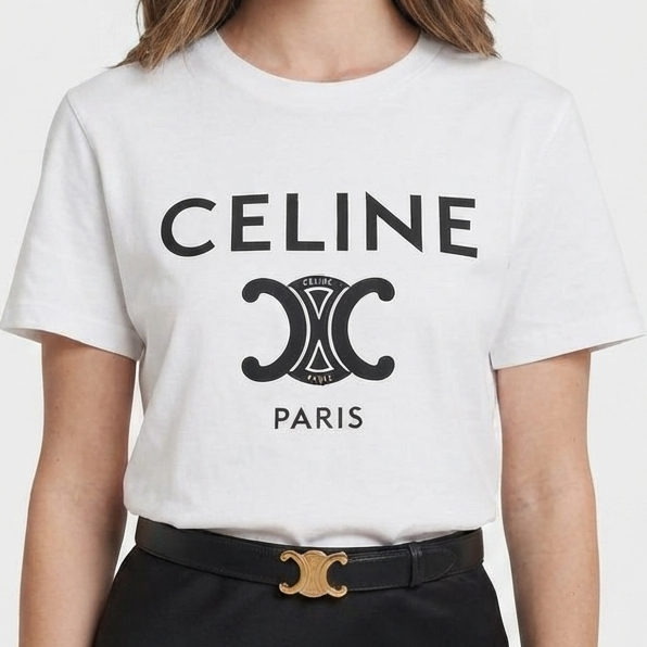 Premium Monogram Print Tee For Women