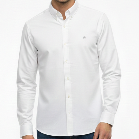 Luxury Classic Solid Button-Down Shirt Timeless Everyday Elegance