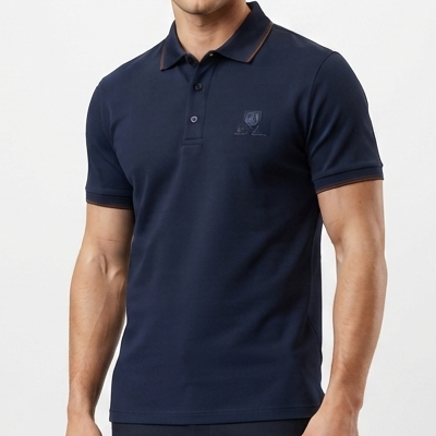 Premium Men's Navy Blue Polo T-Shirt – Classic Casual Fit
