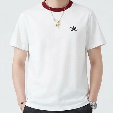 Men  Stylish Casual Crew Neck T-Shirt – Short Sleeve Regular Fit Summer Top
