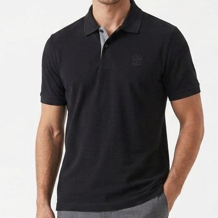 Luxury Premium Men’s Black Classic Polo T-Shirt