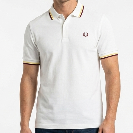 Premium Brand  Classic Polo T-Shirt  White Edition With Contrast Tipping