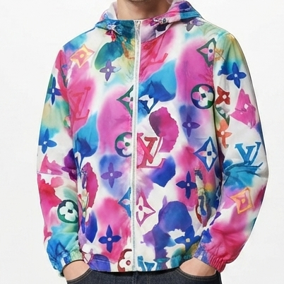 Luxury Multicolor Monogram Windbreaker