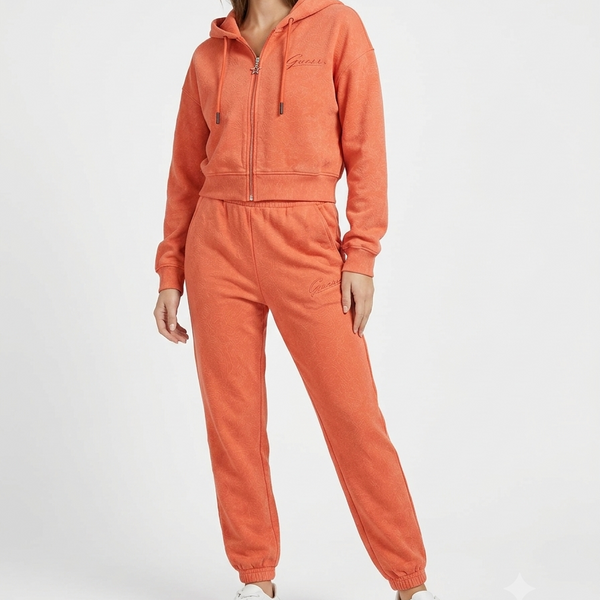Women's Casual Zip-Up Hoodie and Jogger Pants Tracksuit Set