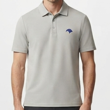 Premium Grey Polo T-Shirt with Signature Brand  Logo