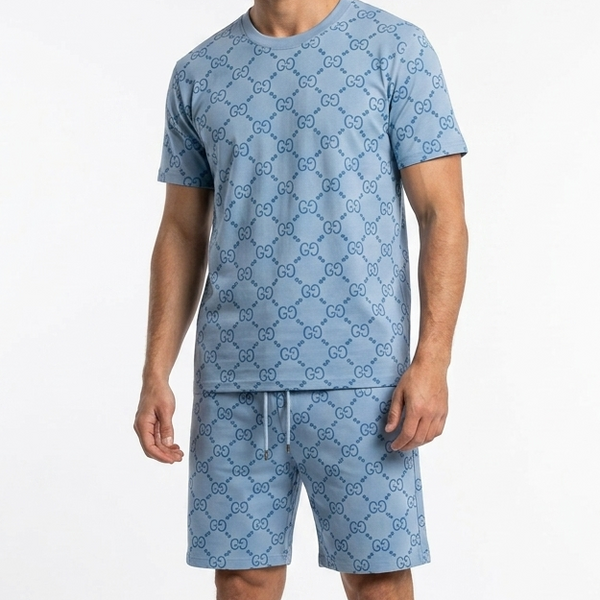 Exclusive Monogram Sky Blue Two-Piece Set