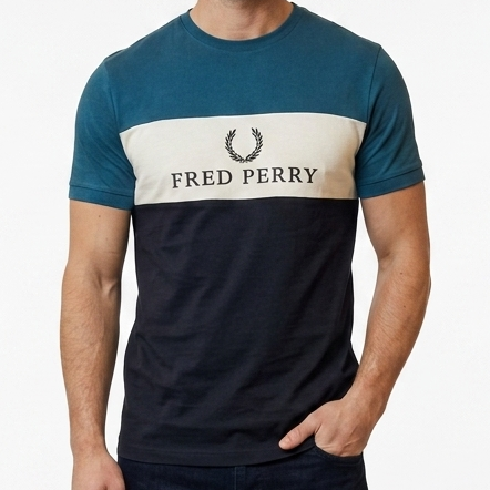 Men’s Premium Brand  Signature Logo Crew Neck Tee