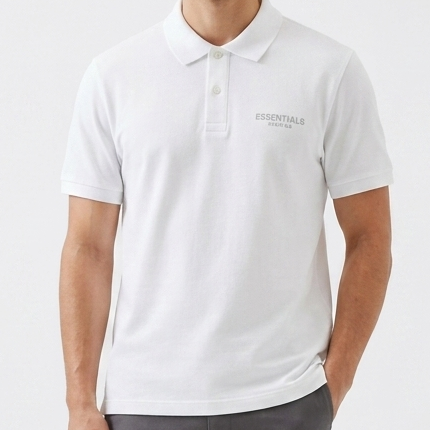 Premium White Polo T-Shirt – Minimalist Classic Everyday Wear