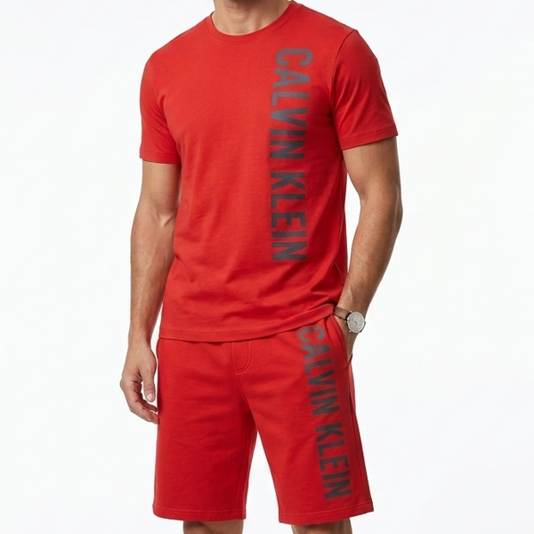 Premium Red Co-Ord T-Shirt & Shorts Set
