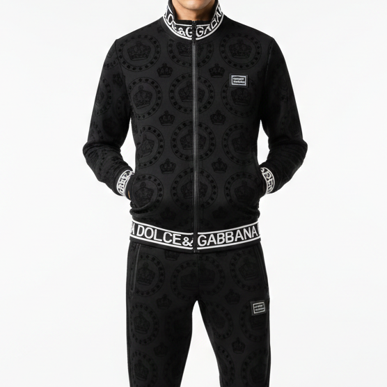 Imported all Over Logo Printed Track Suit For Men