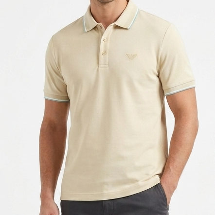 Premium Beige Polo T-Shirt for Men – Timeless Everyday Elegance