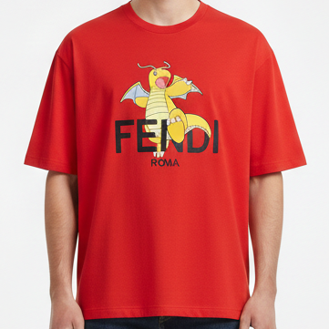 Luxury FRGMT Pokemon Drop Shoulder T-shirt