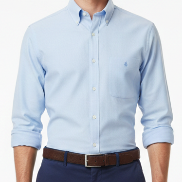 Men’s Classic Light Blue Branded Shirt