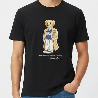 Luxury Classic Polo Bear Graphic T-Shirt – Iconic Casual Style