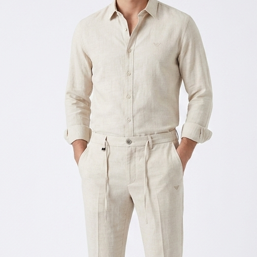 Men's Premium Classic Regular Fit  Shirt and Trouser Co-Ord Set