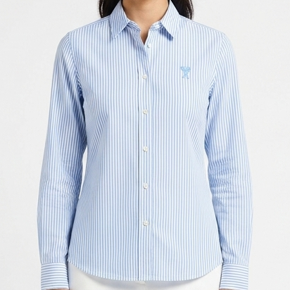 Luxury Elegant Women’s Striped Formal Shirt