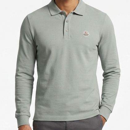 Premium Men’s Full Sleeve Polo T-Shirt – Elegant Regular Fit