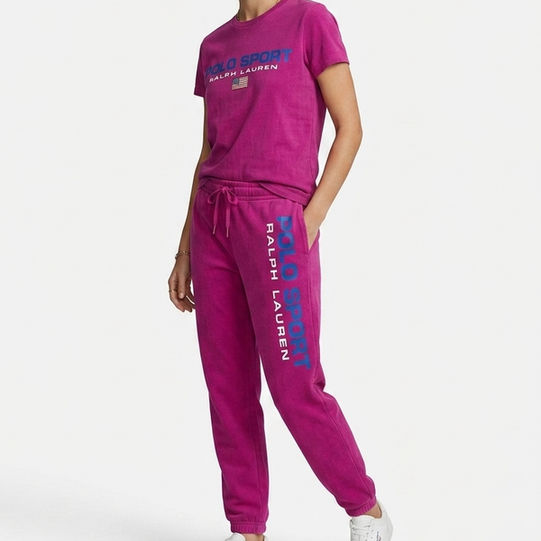 Polo Sport Premium Pink T-Shirt and Track Pants Set