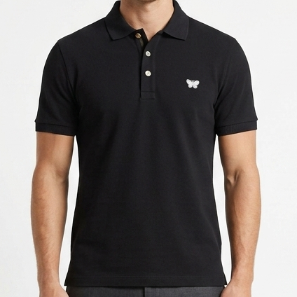 Premium Black Polo T-Shirt for Men – Classic Regular  Fit Casual Wear