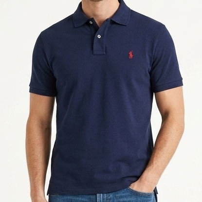 Luxury Premium Classic Navy Blue Polo T-Shirt