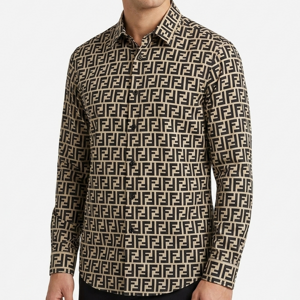 Men  Premium Printed Full Sleeve Shirt with Classic Collar