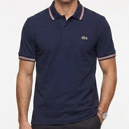 Classic Navy Blue Polo T-Shirt for Men Premium Smart Casual Wear