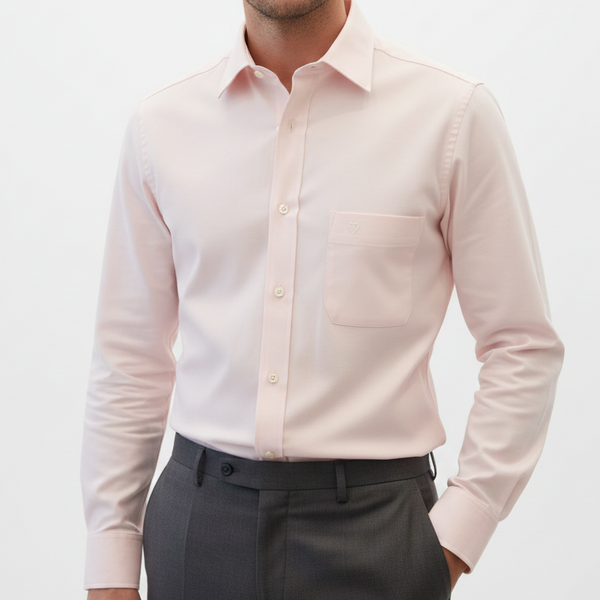 Luxury Classic Light Pink Formal Shirt Timeless & Sharp Style