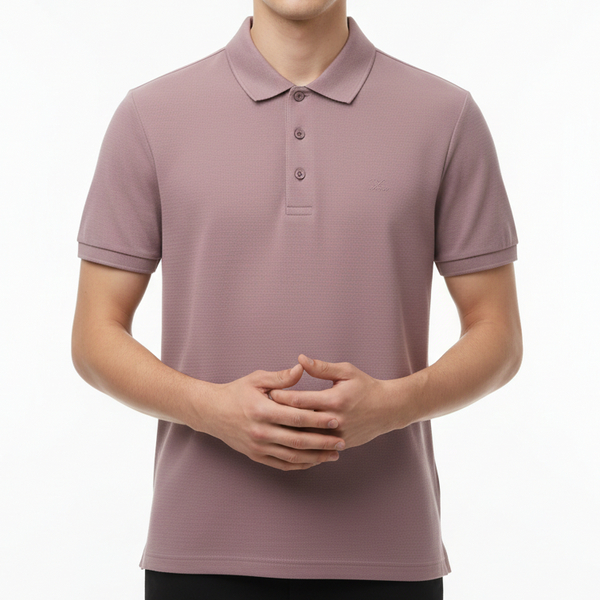Men’s Premium Mauve Polo T-Shirt – Smart Casual Classic