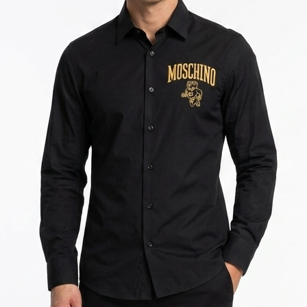 Premium  Formal Black Shirt for Men | Luxury Regular Fit Button-Down