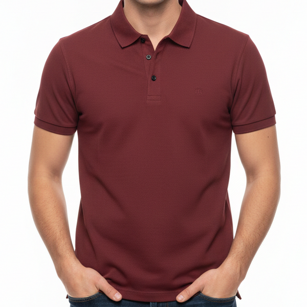 Premium Classic Maroon Polo T-Shirt – Smart Casual Comfort Wear