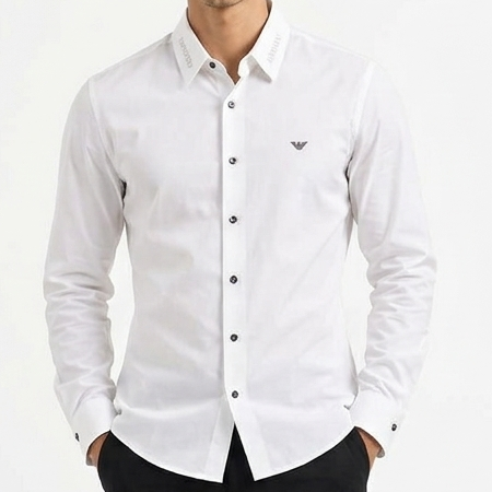 Men's Premium Regular Fit Full-Sleeve Formal Shirt with Logo Detail