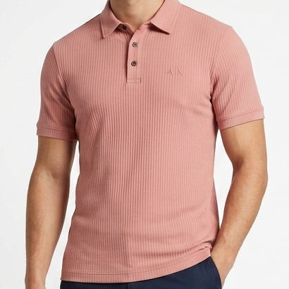 Men’s Premium Textured Polo T-Shirt Regular Fit Luxury Casual Wear
