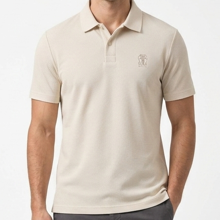 Men’s Premium Textured Polo T-Shirt Classic Collar Half Sleeve Regular Fit Polo Shirt