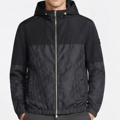 Premium Men’s Black Hooded Zip-Up Jacket – Stylish & Lightweight Outerwear