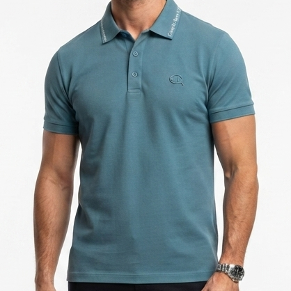 Men's Premium Sky Blue Polo T-Shirt   Regular Fit | Classic Collar Casual Wear