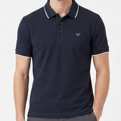 Premium Navy Polo T-Shirt for Men  Elegant Smart Casual Style