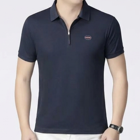Premium  Zip-Up Polo T-Shirt – Stylish Designer Casual Wear for Men