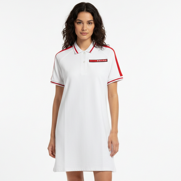 Women’s Classic Polo T-Shirt Dress Sporty Chic Style
